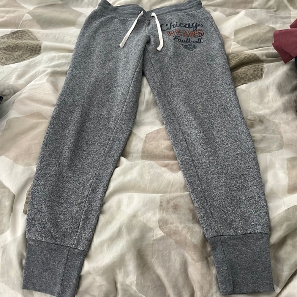 Junk Food retro brand drawstring joggers- Chicago Bears logo - sz XS